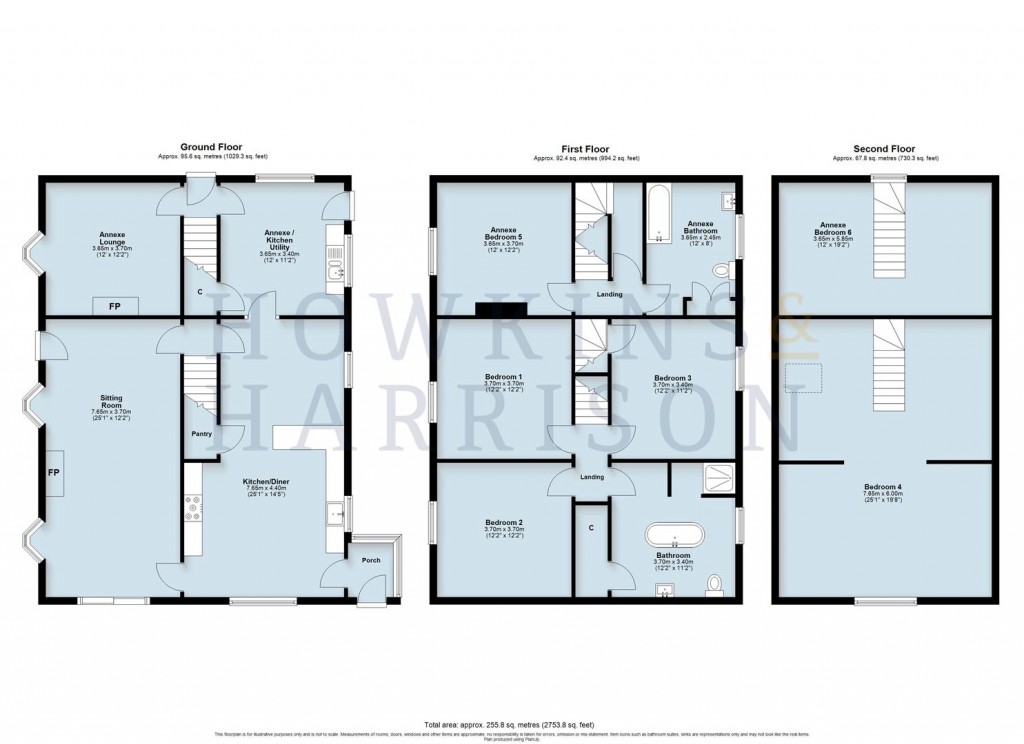 Floorplans For Bottom Road, Griffydam, LE67