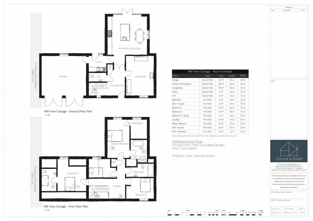 Floorplans For Mill Lane, Misterton, Crewkerne