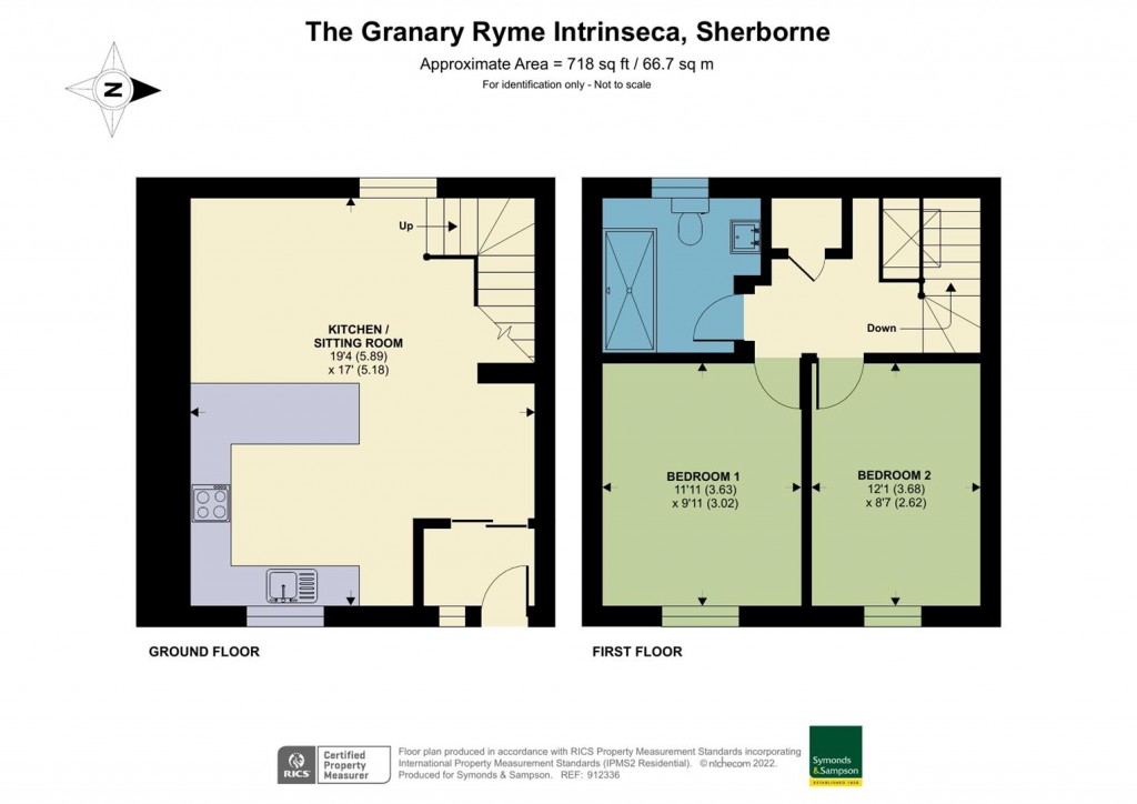 Floorplans For Ryme Intrinseca, Sherborne, Dorset