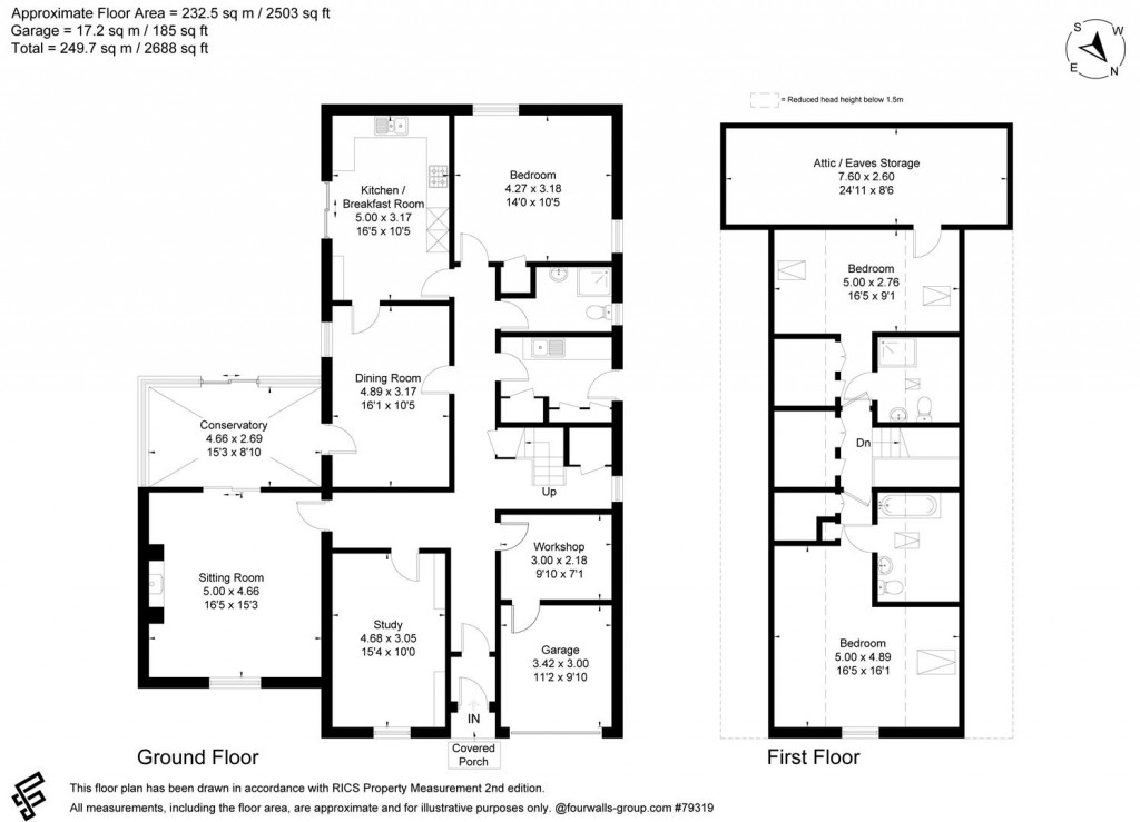 Floorplans For Eastcombe, Gloucestershire
