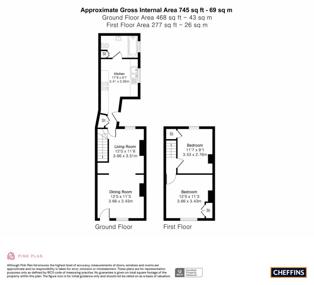 Floorplans For Pepys Terrace, Impington
