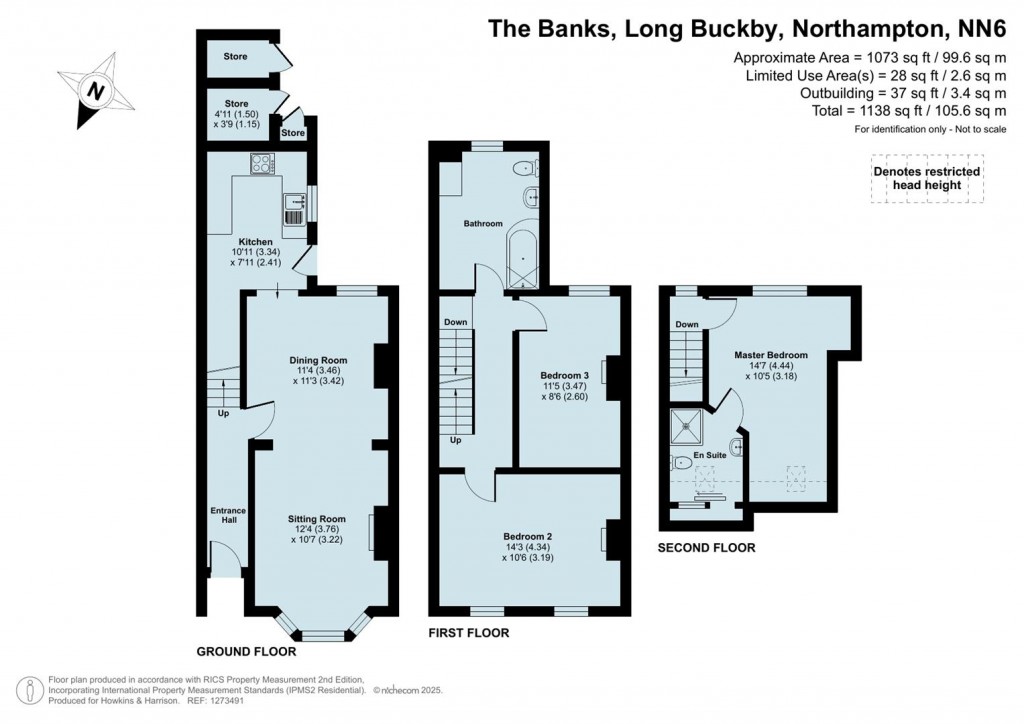 Floorplans For The Banks, Long Buckby, Northampton, NN6