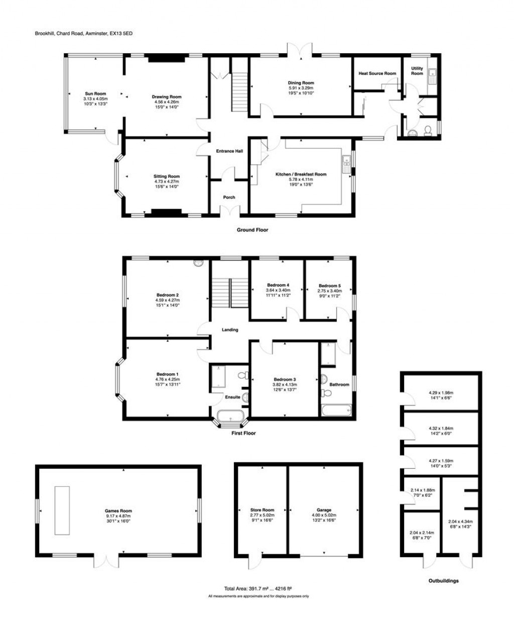 Floorplans For Chard Road, Axminster