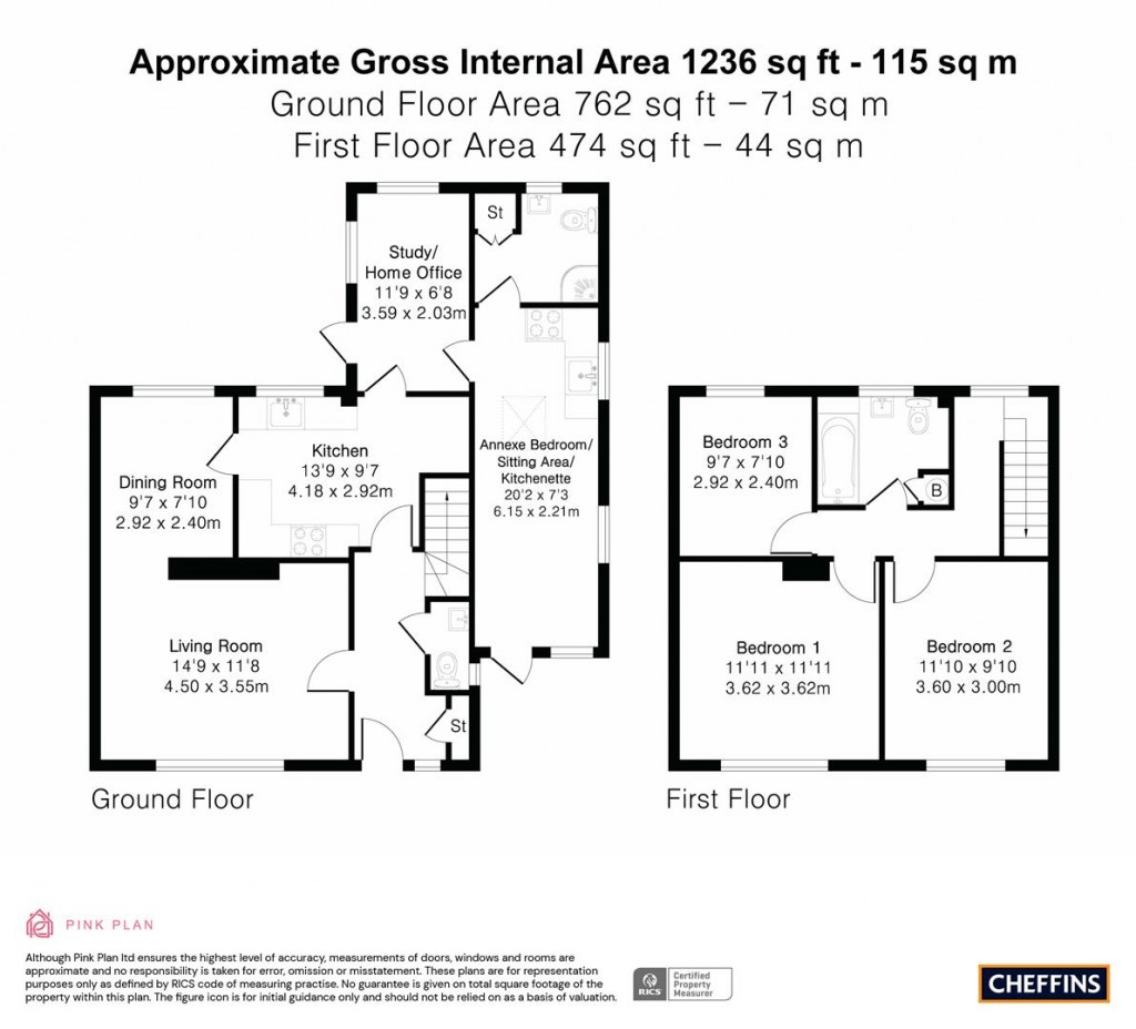 Floorplans For Buristead Road, Great Shelford