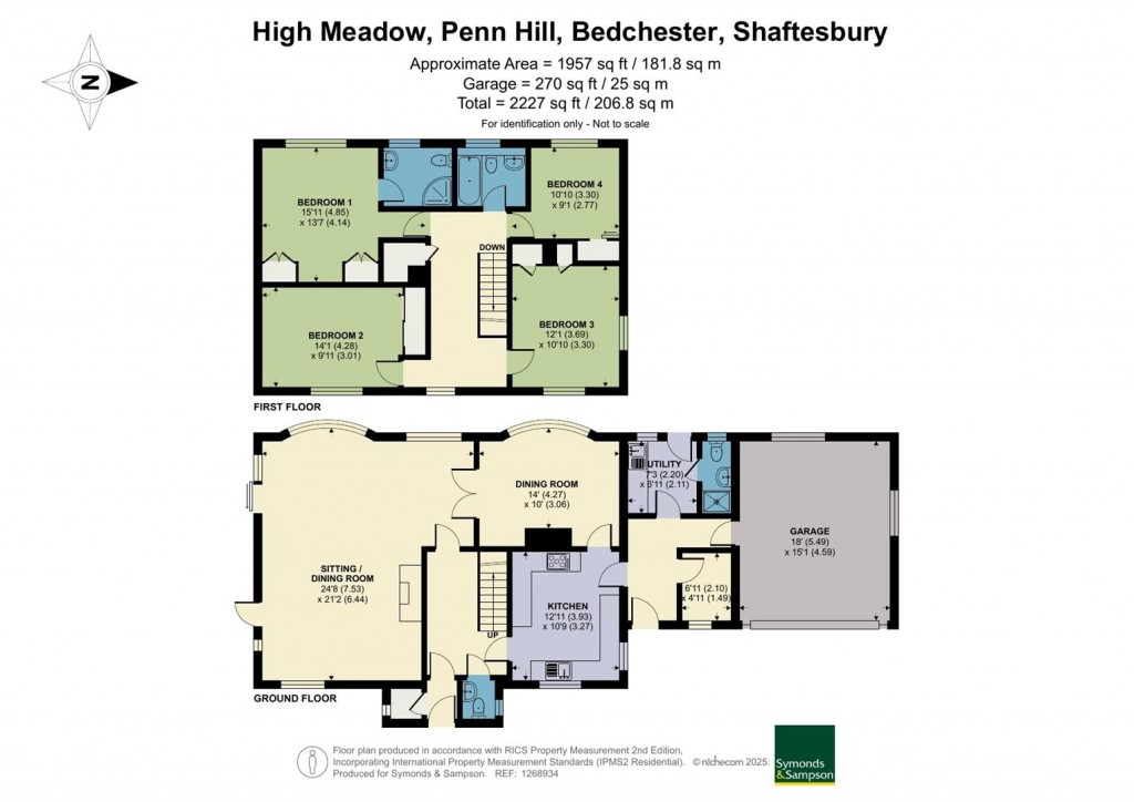 Floorplans For Penn Hill, Bedchester, Shaftesbury