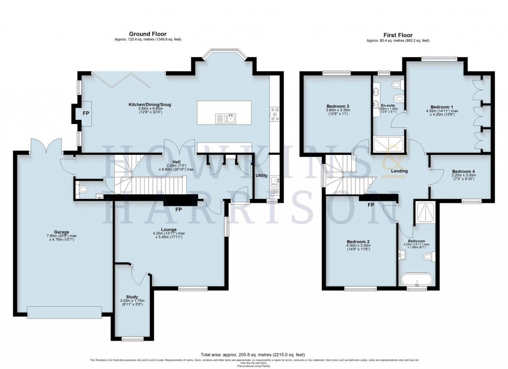 Floorplans For Upper Packington Road, Ashby-De-La-Zouch, LE65