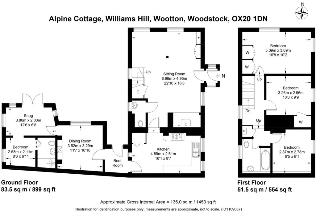 Floorplans For Wootton, Woodstock, Oxfordshire