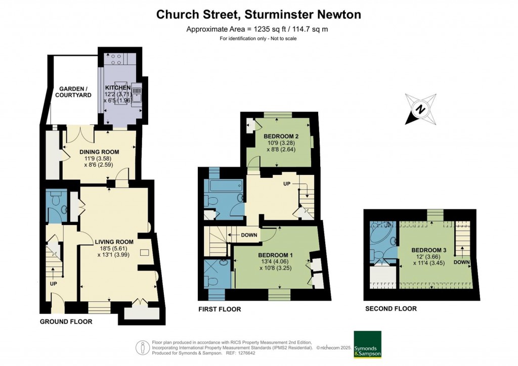 Floorplans For Church Street, Sturminster Newton, Dorset