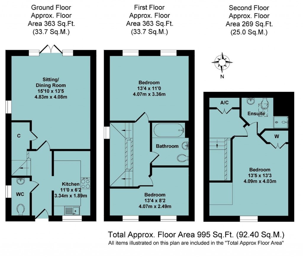 Floorplans For Thyme Close, Banbury