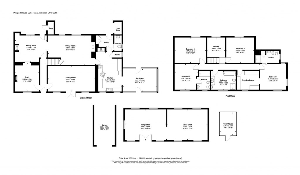 Floorplans For Lyme Road, Axminster