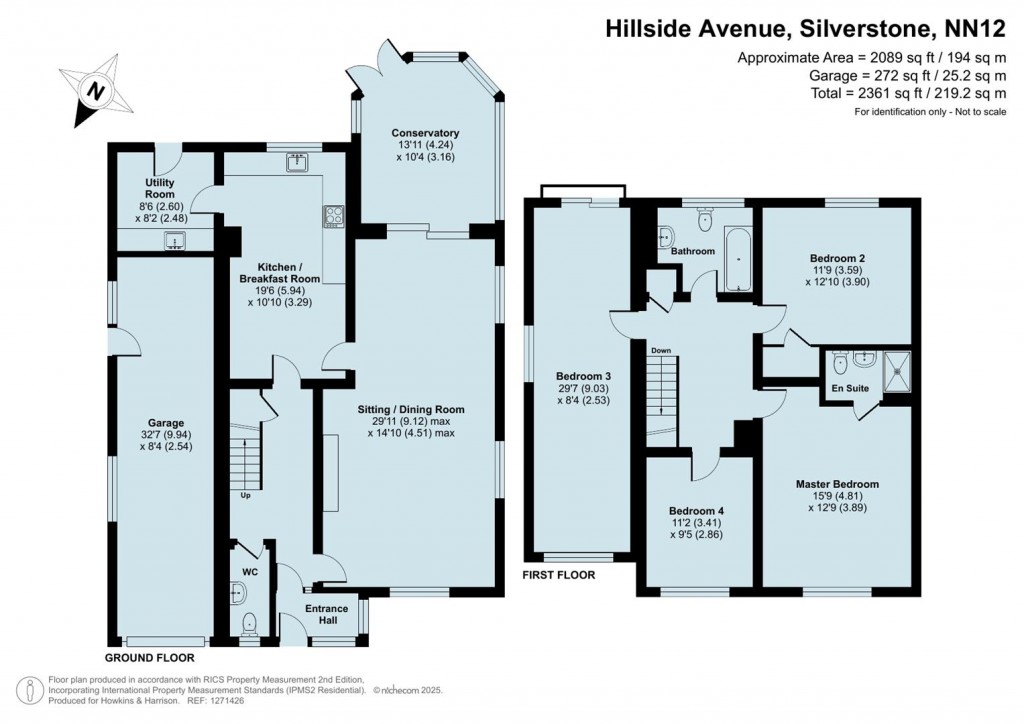 Floorplans For Hillside Avenue, Silverstone, NN12