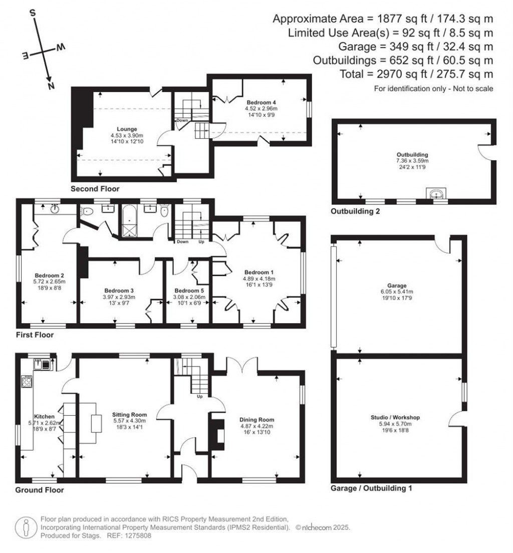 Floorplans For Bineham Lane, Yeovilton, Yeovil