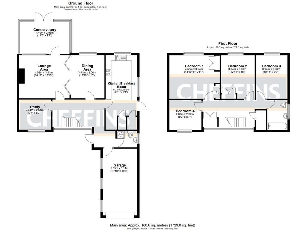 Floorplans For Short Road, Stretham, Ely