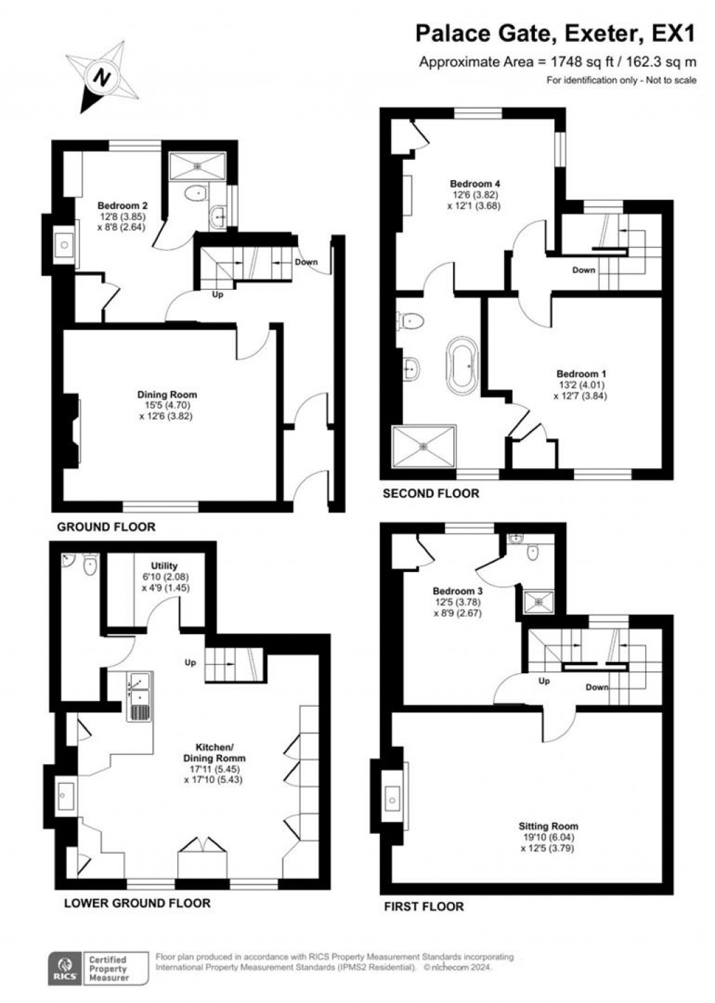 Floorplans For Palace Gate, Exeter