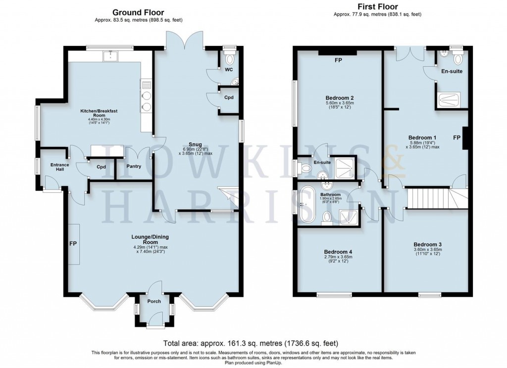 Floorplans For Tamworth Road, Amington, B77