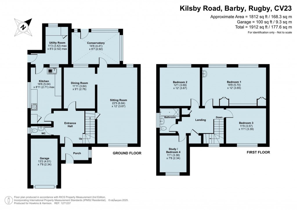 Floorplans For Kilsby Road, Barby, Rugby, CV23