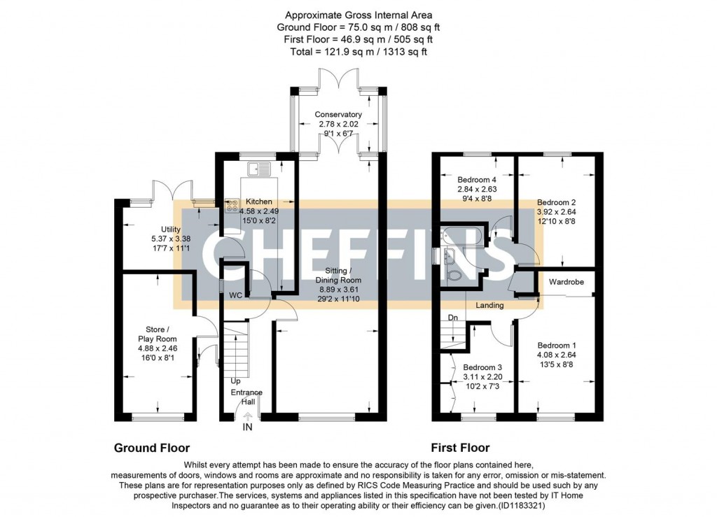 Floorplans For Berry Close, Stretham, Ely