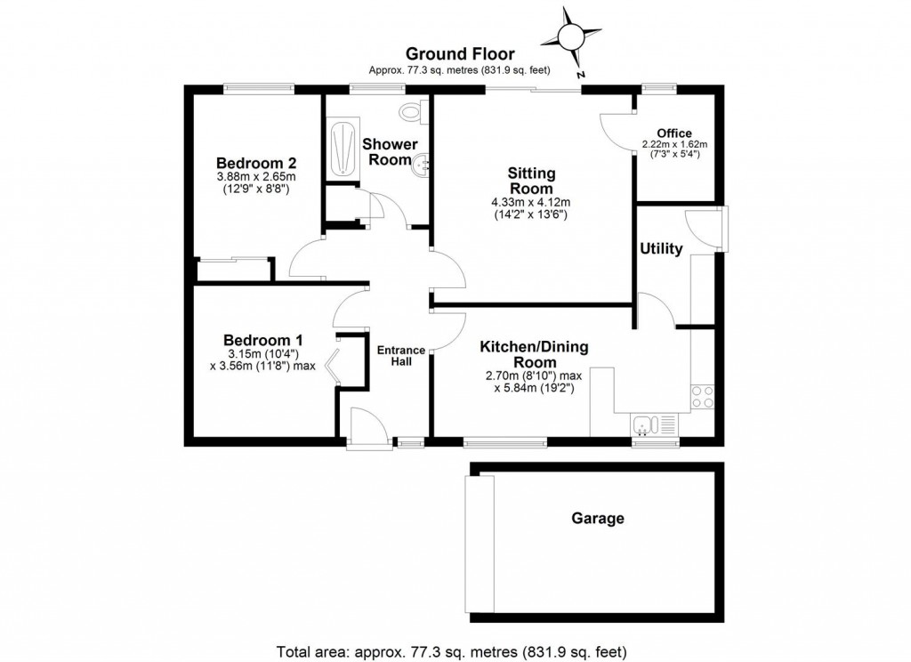 Floorplans For Compton Road, West Charleton, Kingsbridge