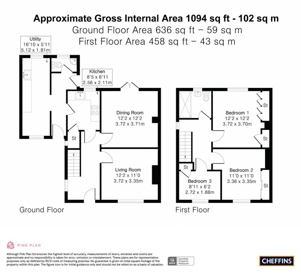 Floorplans For Princes Close, Balsham, Cambridge