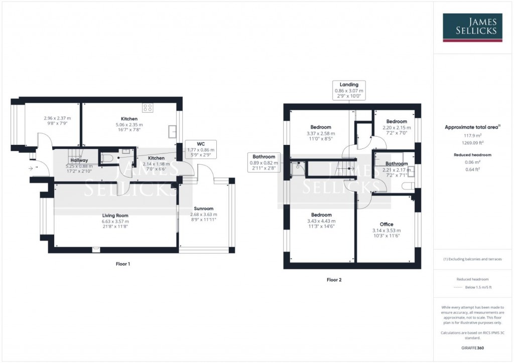 Floorplans For Pennine Close, Oadby, Leicestershire