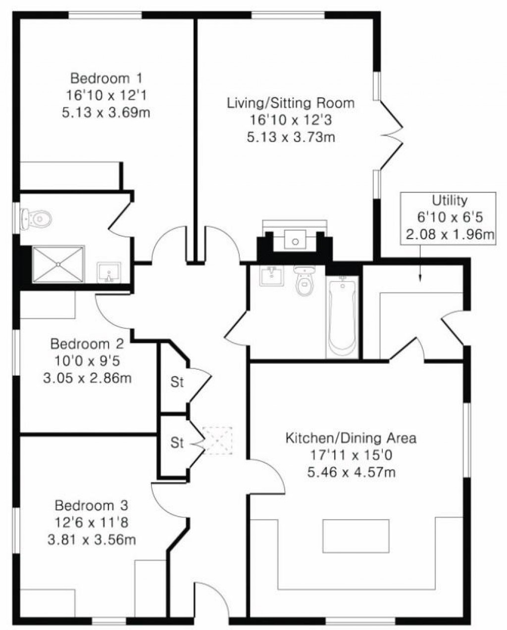 Floorplans For Halls Close, Braughing