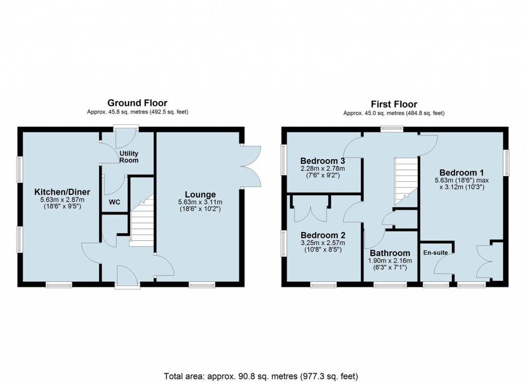 Floorplans For York Way, Northampton, NN5