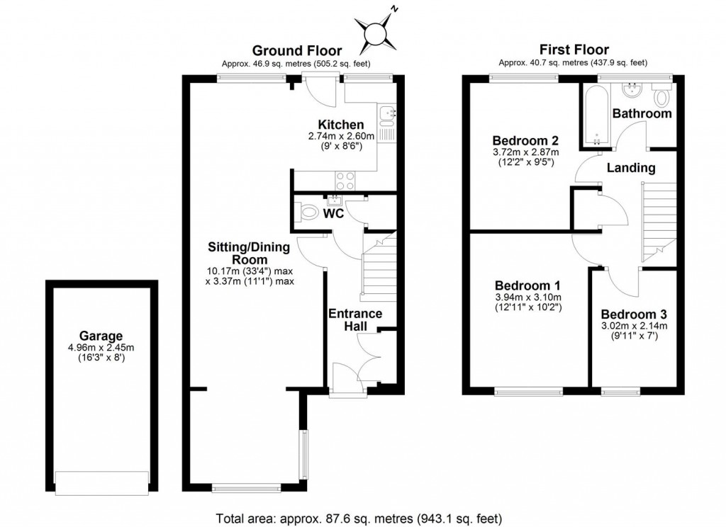 Floorplans For Saunders Way, West Charleton, Kingsbridge
