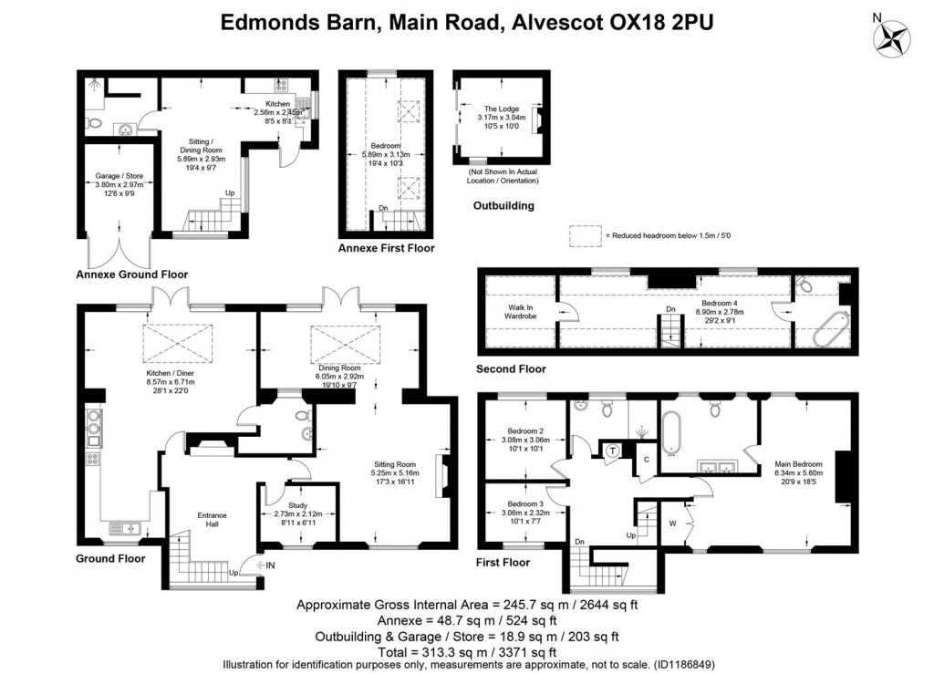 Floorplans For Alvescot, Oxfordshire