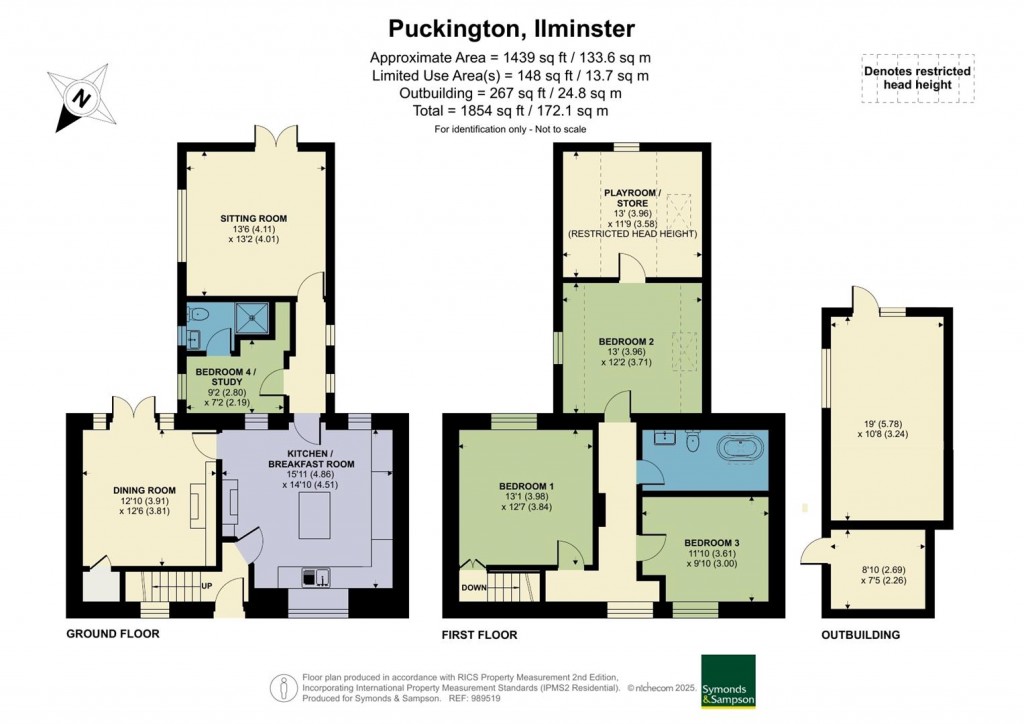 Floorplans For Puckington, Ilminster