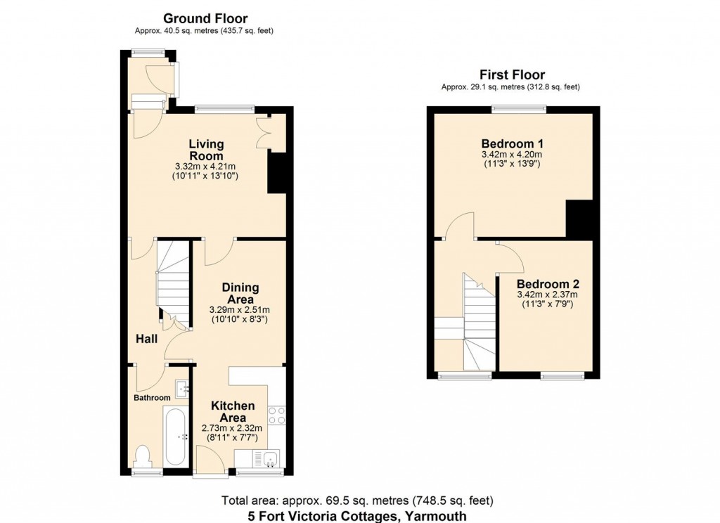 Floorplans For Yarmouth, Isle of Wight