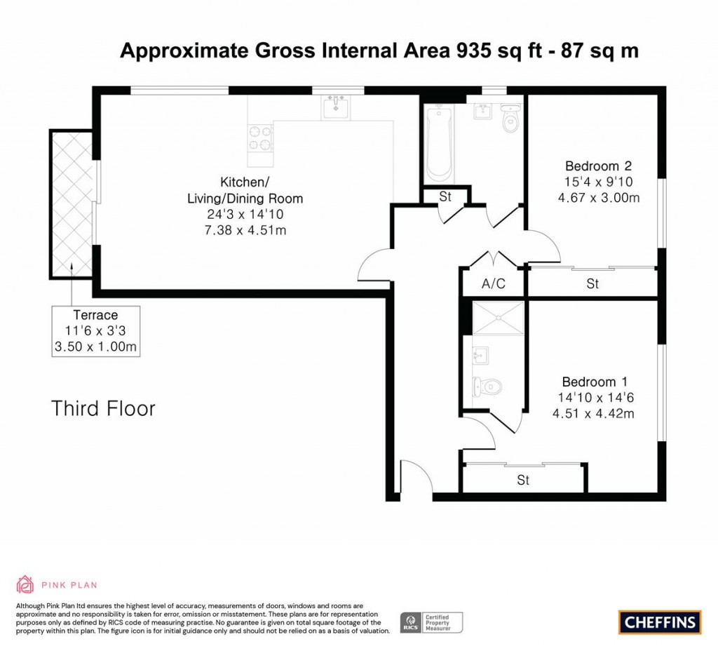 Floorplans For Nine Wells Road, Trumpington, Cambridge