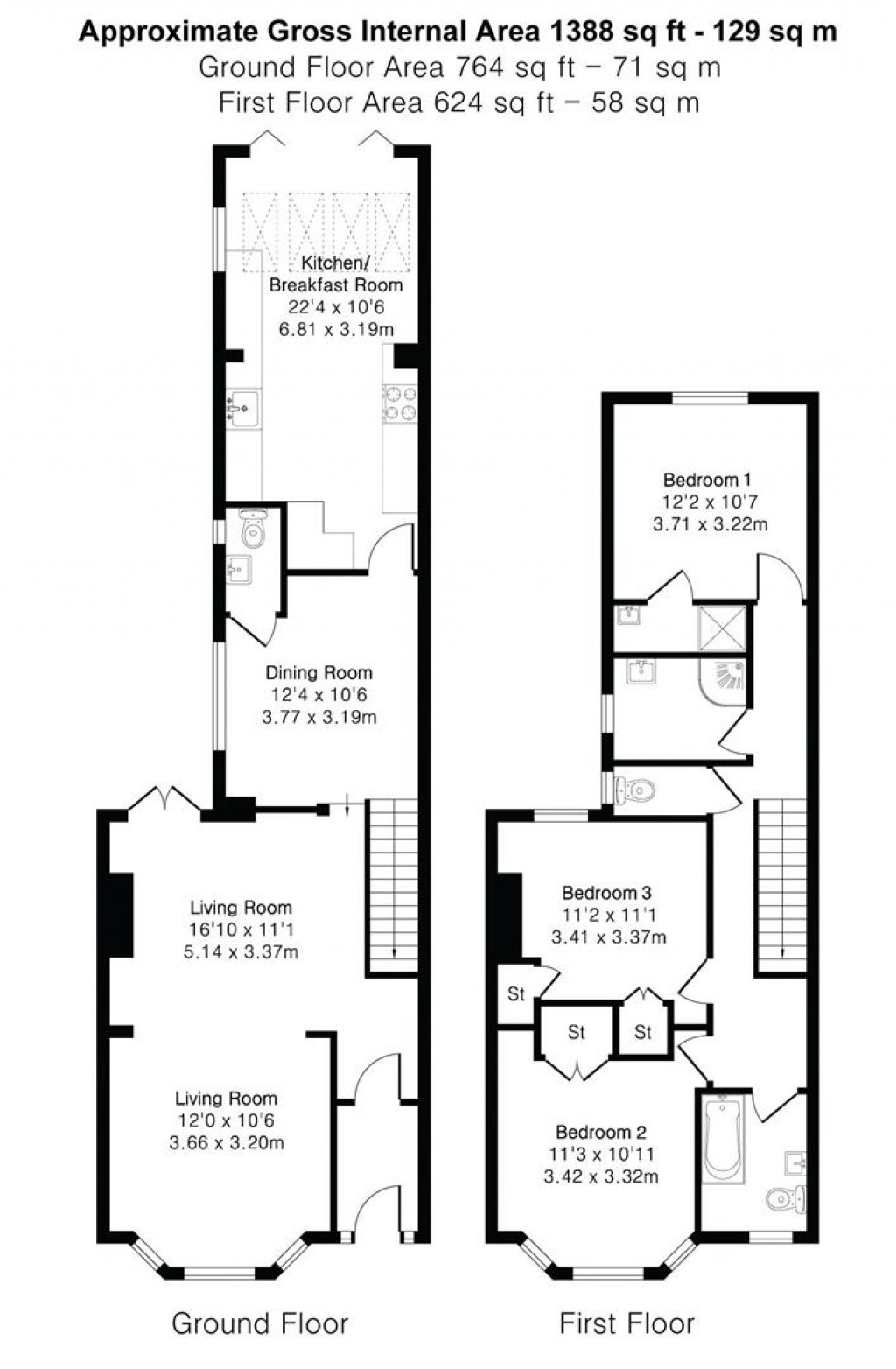 Floorplans For Rous Road, Newmarket