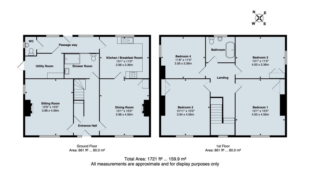 Floorplans For Thorpe Constantine, Staffordshire, B79