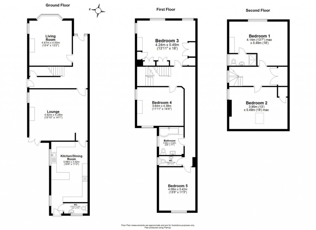 Floorplans For St. Johns Road, Stoneygate, Leicester