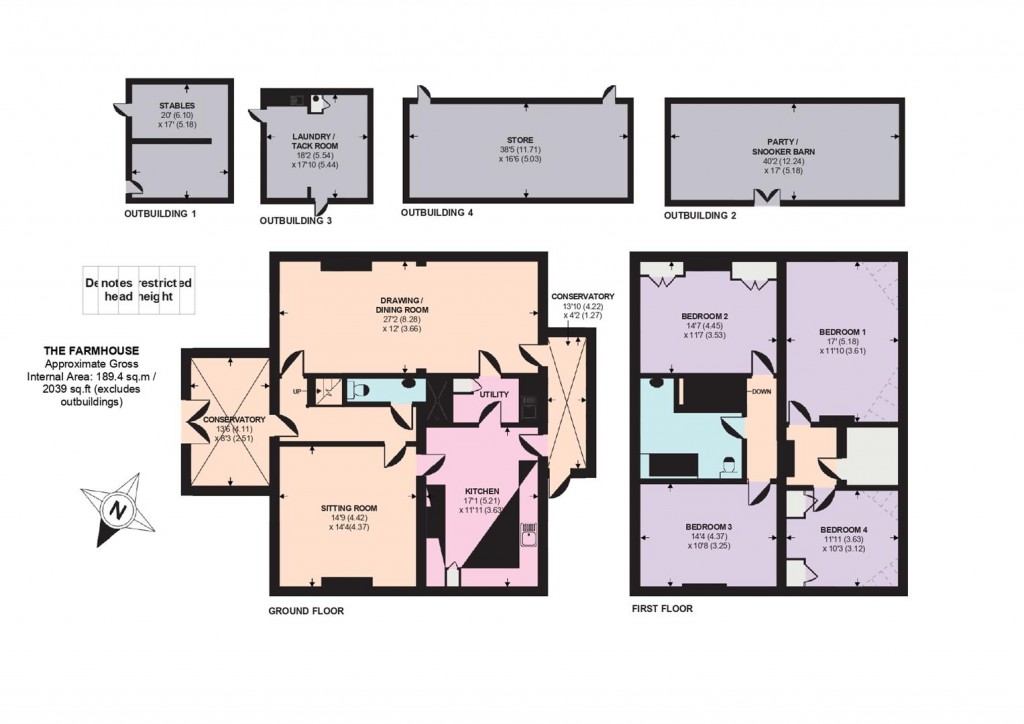 Floorplans For Kings Stag, Sturminster Newton