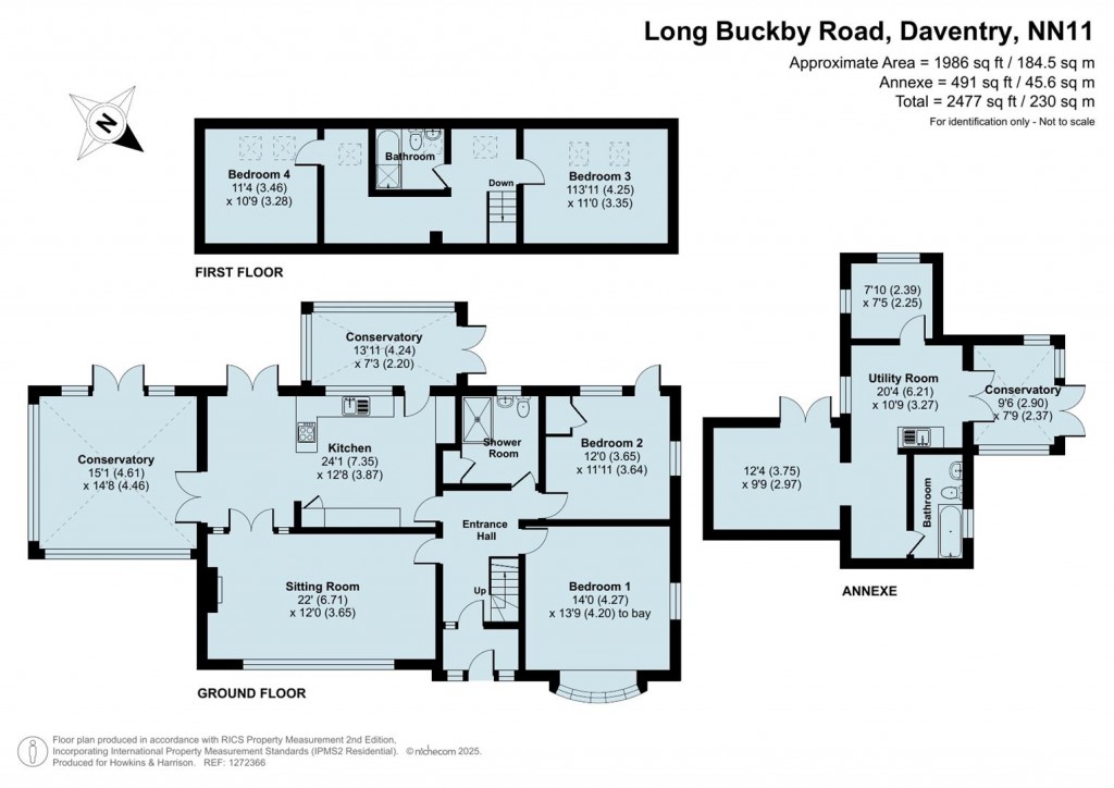 Floorplans For Long Buckby Road, Daventry, NN11