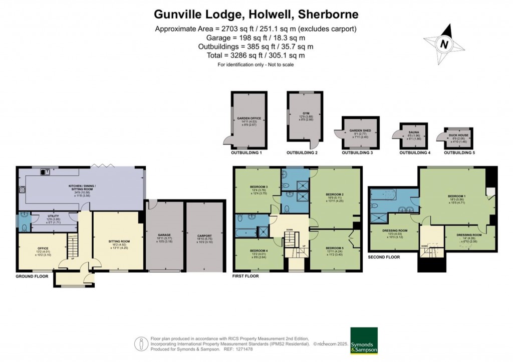 Floorplans For Holwell, Sherborne, Dorset