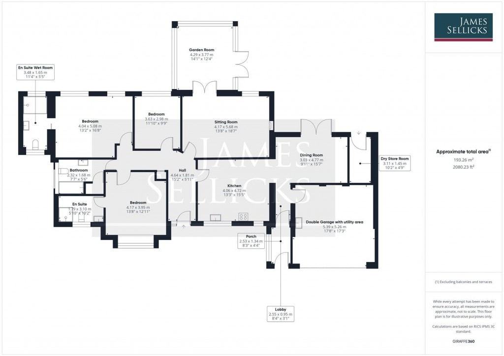 Floorplans For Rochester Close, Kibworth Harcourt, Leicestershire