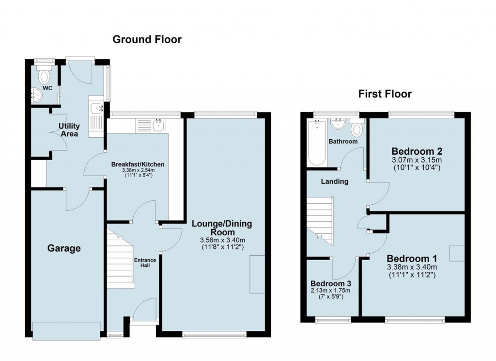 Floorplans For Nethercroft Drive, Packington, LE65