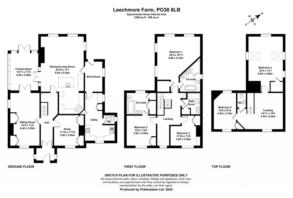 Floorplans For Godshill, Isle Of Wight