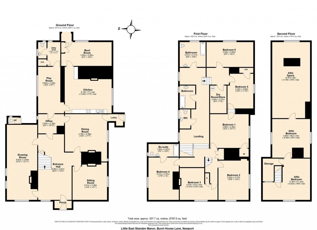 Floorplans For Nr Newport, Isle of Wight