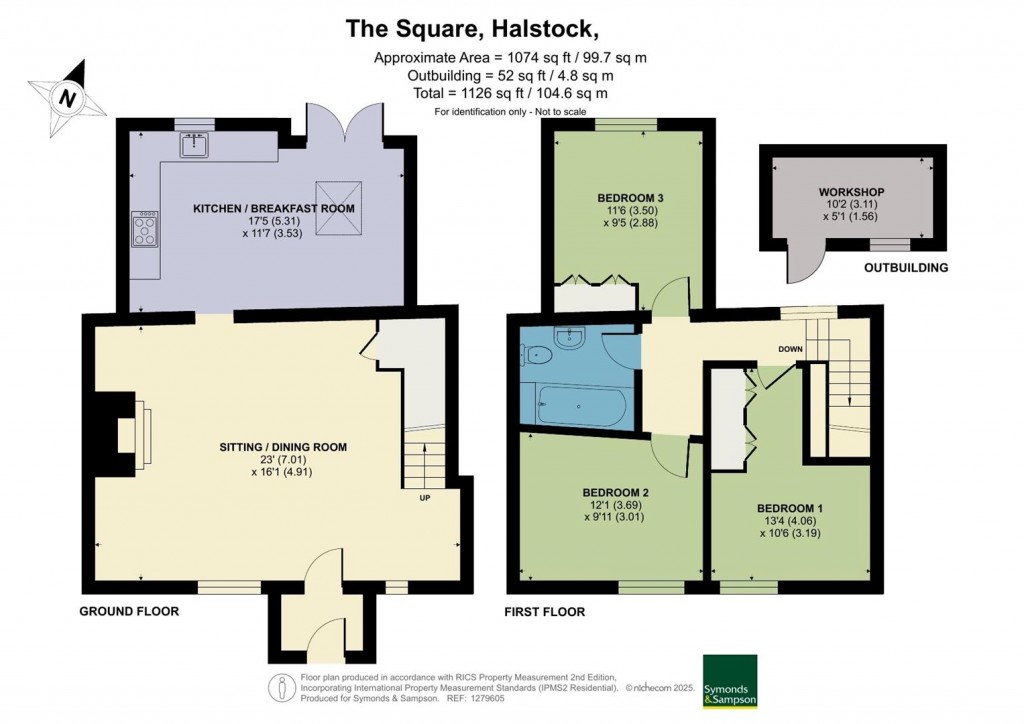 Floorplans For The Square, Halstock, Dorset