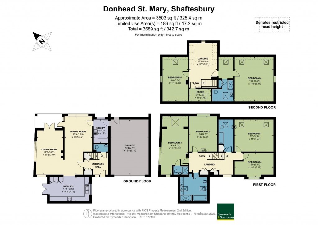 Floorplans For Donhead St Mary, Shaftesbury