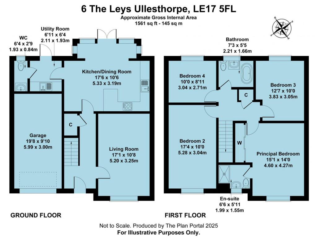 Floorplans For The Leys, Ullesthorpe, Lutterworth, LE17