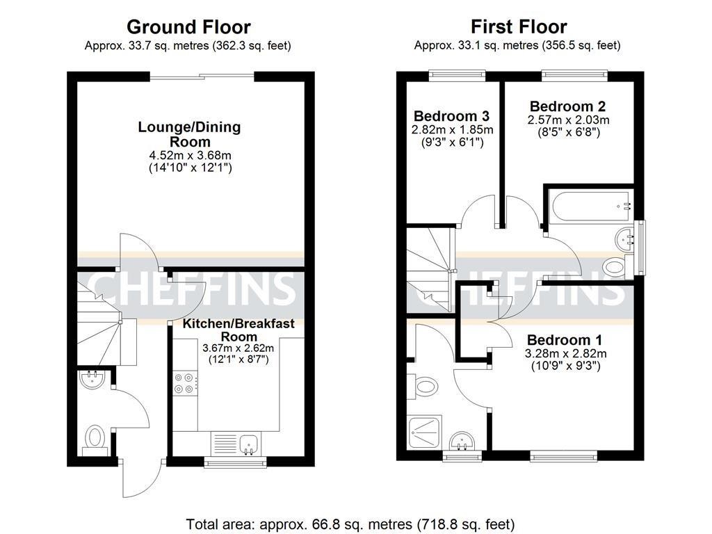 Floorplans For Morton Close, Ely