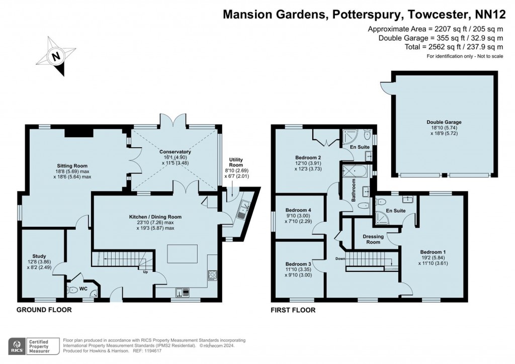 Floorplans For Mansion Gardens, Potterspury, NN12