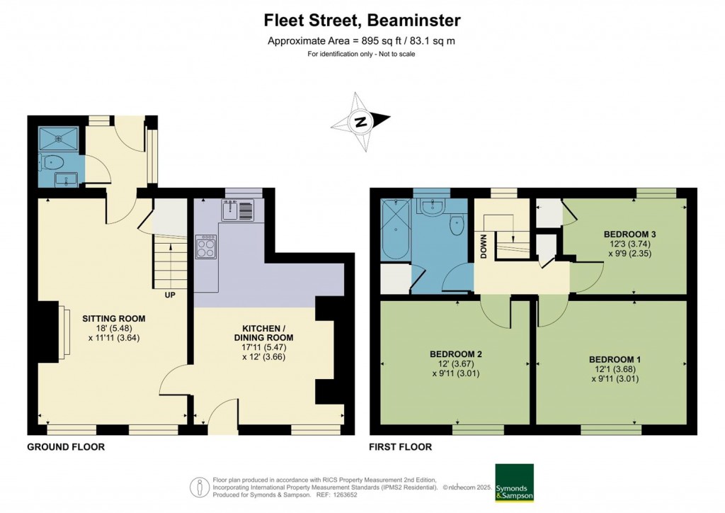 Floorplans For Fleet Street, Beaminster