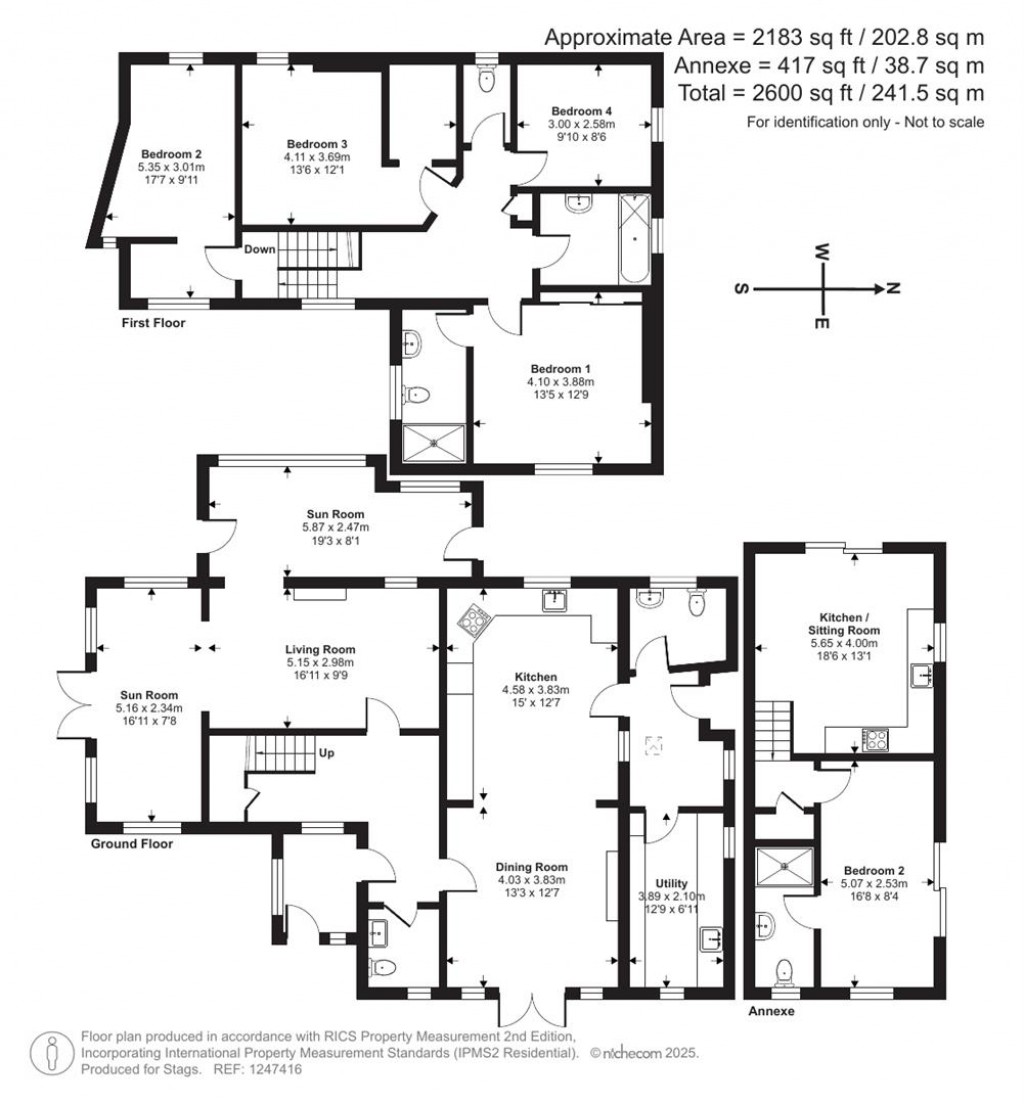 Floorplans For Porthpean Beach Road, St. Austell