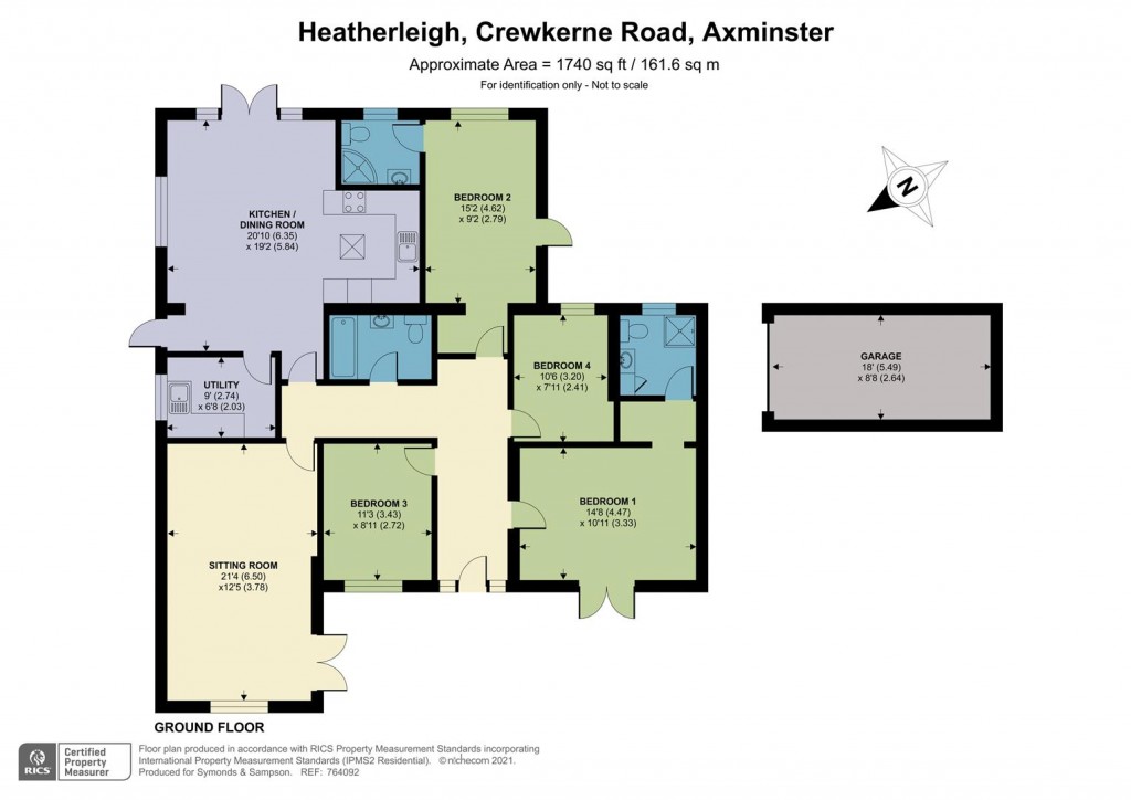Floorplans For Crewkerne Road, Axminster, Devon