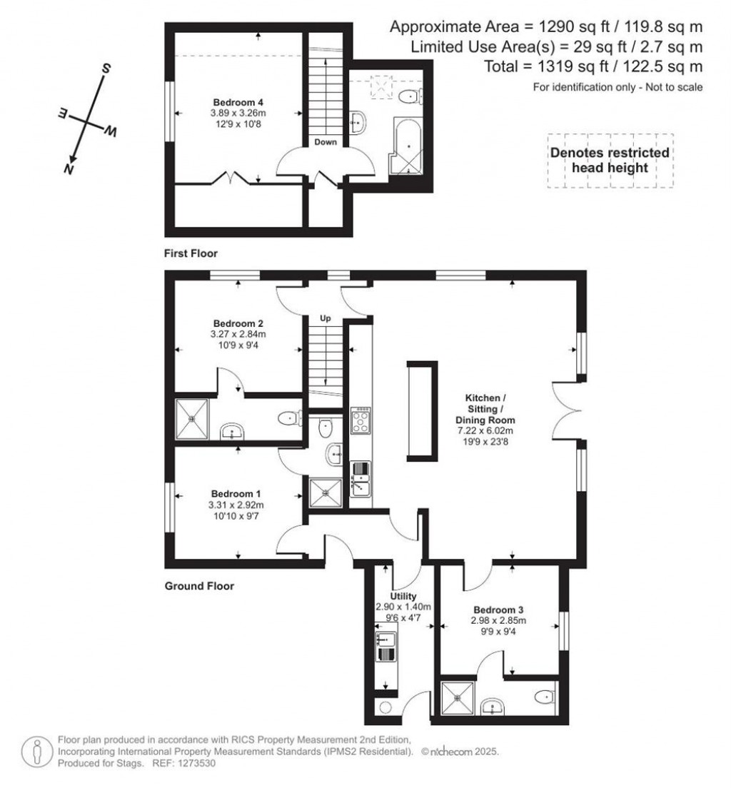 Floorplans For Tarka Lane, Woolacombe